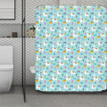 Happy Llama And Cactus Pattern Print Polyester Shower Curtain
