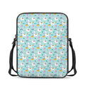 Happy Llama And Cactus Pattern Print Rectangular Crossbody Bag