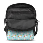 Happy Llama And Cactus Pattern Print Rectangular Crossbody Bag