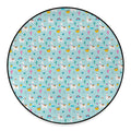 Happy Llama And Cactus Pattern Print Round Floor Mat
