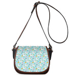 Happy Llama And Cactus Pattern Print Saddle Bag