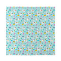 Happy Llama And Cactus Pattern Print Silk Bandana
