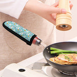 Happy Llama And Cactus Pattern Print Skillet Handle Cover