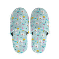 Happy Llama And Cactus Pattern Print Slippers