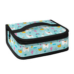 Happy Llama And Cactus Pattern Print Small Lunch Bag