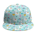 Happy Llama And Cactus Pattern Print Snapback Cap