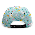 Happy Llama And Cactus Pattern Print Snapback Cap