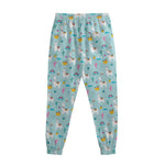 Happy Llama And Cactus Pattern Print Sweatpants