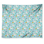 Happy Llama And Cactus Pattern Print Tapestry