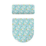 Happy Llama And Cactus Pattern Print Toilet Lid And Tank Cover Set
