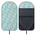 Happy Llama And Cactus Pattern Print Waterproof Car Seat Cover