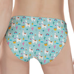 Happy Llama And Cactus Pattern Print Women's Panties