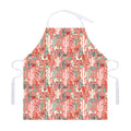 Happy Llama Pattern Print Adjustable Apron