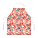 Happy Llama Pattern Print Adjustable Apron