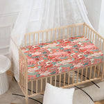 Happy Llama Pattern Print Baby Crib Sheet