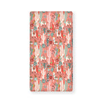 Happy Llama Pattern Print Baby Crib Sheet