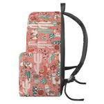 Happy Llama Pattern Print Backpack