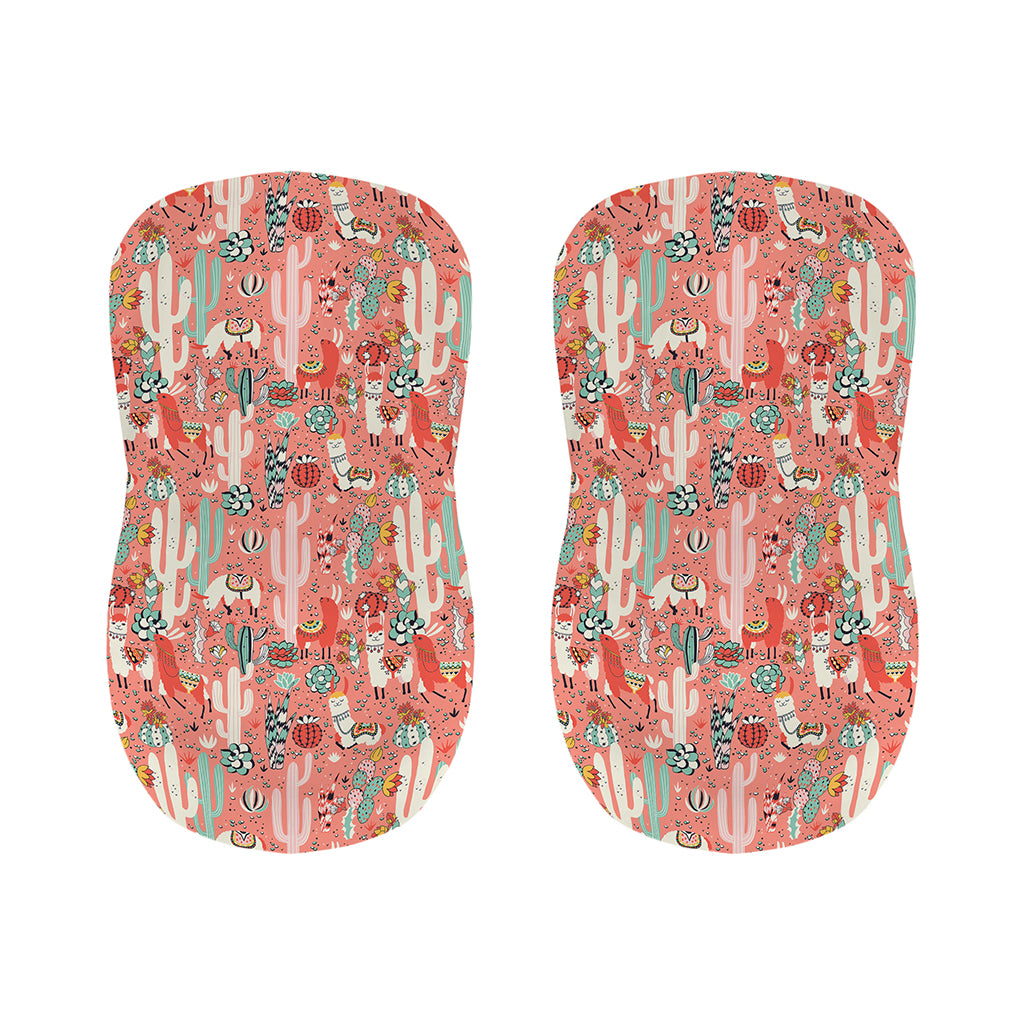 Happy Llama Pattern Print Bar Stool Covers