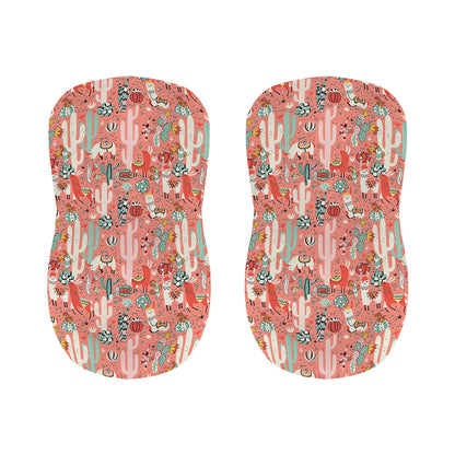 Happy Llama Pattern Print Bar Stool Covers