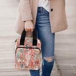 Happy Llama Pattern Print Bible Tote Bag