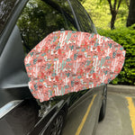 Happy Llama Pattern Print Car Side Mirror Covers