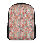 Happy Llama Pattern Print Casual Backpack
