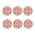 Happy Llama Pattern Print Coaster Set