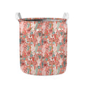 Happy Llama Pattern Print Collapsible Laundry Basket