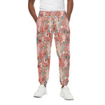 Happy Llama Pattern Print Cotton Pants