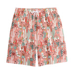 Happy Llama Pattern Print Cotton Shorts
