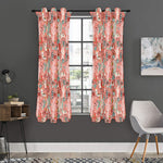Happy Llama Pattern Print Curtain