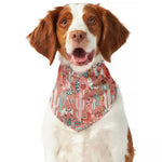 Happy Llama Pattern Print Dog Bandana