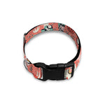 Happy Llama Pattern Print Dog Collar