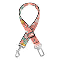 Happy Llama Pattern Print Dog Seat Belt