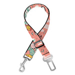 Happy Llama Pattern Print Dog Seat Belt