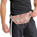 Happy Llama Pattern Print Fanny Pack