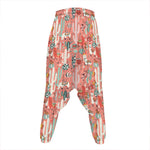 Happy Llama Pattern Print Hammer Pants
