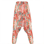 Happy Llama Pattern Print Hammer Pants