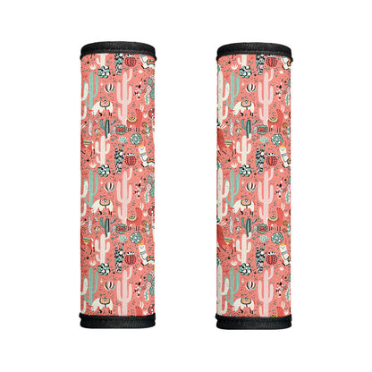 Happy Llama Pattern Print Handle Covers