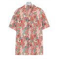 Happy Llama Pattern Print Hawaiian Shirt
