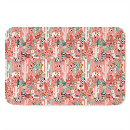 Happy Llama Pattern Print Indoor Door Mat