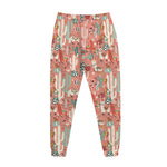 Happy Llama Pattern Print Jogger Pants
