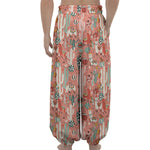 Happy Llama Pattern Print Lantern Pants