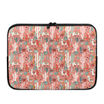 Happy Llama Pattern Print Laptop Sleeve