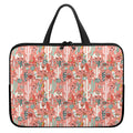 Happy Llama Pattern Print Laptop Sleeve With Handle