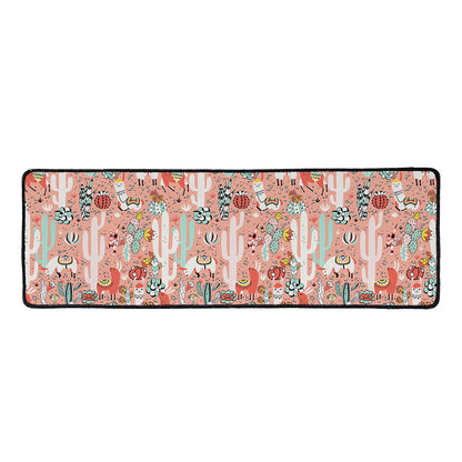 Happy Llama Pattern Print Long Kitchen Mat