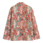 Happy Llama Pattern Print Men's Blazer