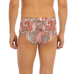 Happy Llama Pattern Print Men's Briefs