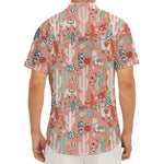 Happy Llama Pattern Print Men's Deep V-Neck Shirt