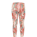 Happy Llama Pattern Print Men's Leggings